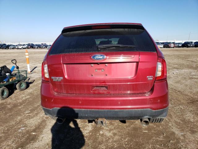 2FMDK4JC9DBC74180 - 2013 FORD EDGE SEL BURGUNDY photo 6