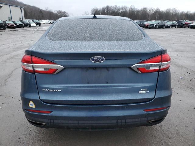 3FA6P0T97KR165097 - 2019 FORD FUSION SE BLUE photo 6