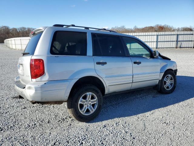 2HKYF18614H571277 - 2004 HONDA PILOT EXL SILVER photo 3