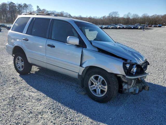 2HKYF18614H571277 - 2004 HONDA PILOT EXL SILVER photo 4