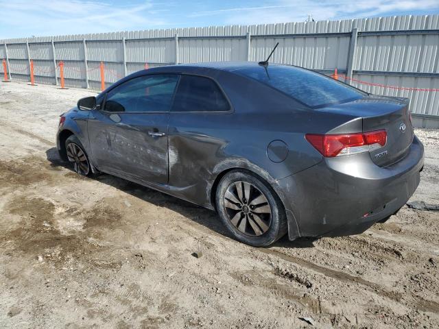 KNAFU6A23D5709108 - 2013 KIA FORTE EX GRAY photo 2