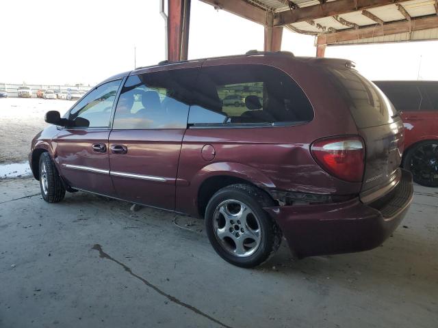 2B4GP54L52R706169 - 2002 DODGE GRAND CARA ES BURGUNDY photo 2