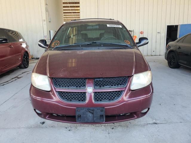 2B4GP54L52R706169 - 2002 DODGE GRAND CARA ES BURGUNDY photo 5