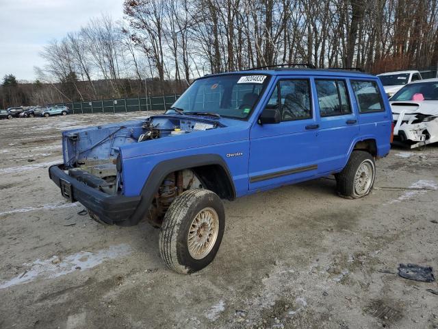 1J4FJ28S6TL120231 - 1996 JEEP CHEROKEE SE BLUE photo 1