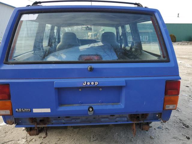 1J4FJ28S6TL120231 - 1996 JEEP CHEROKEE SE BLUE photo 6