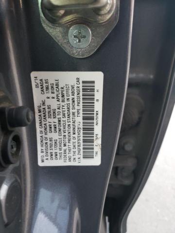 2HGFB2F97EH524045 - 2014 HONDA CIVIC EXL CHARCOAL photo 12