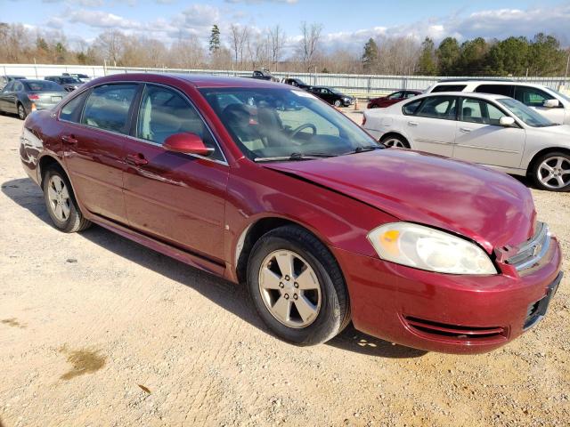 2G1WT57N891316420 - 2009 CHEVROLET IMPALA 1LT BURGUNDY photo 4