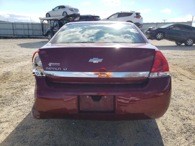 2G1WT57N891316420 - 2009 CHEVROLET IMPALA 1LT BURGUNDY photo 6