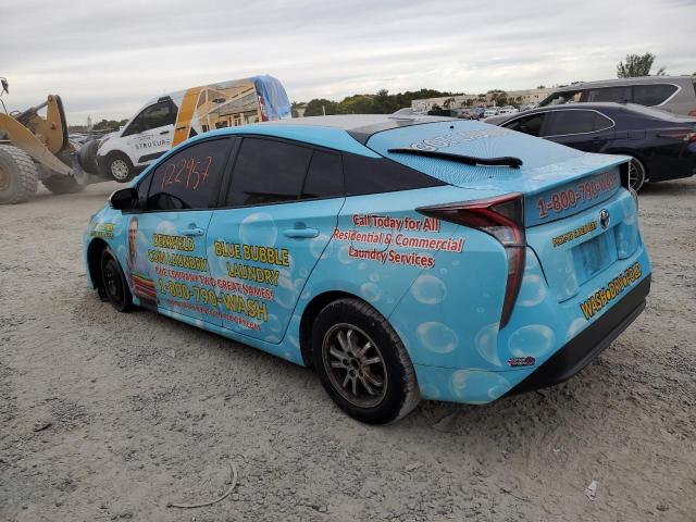 JTDKBRFU4G3023260 - 2016 TOYOTA PRIUS BLUE photo 2