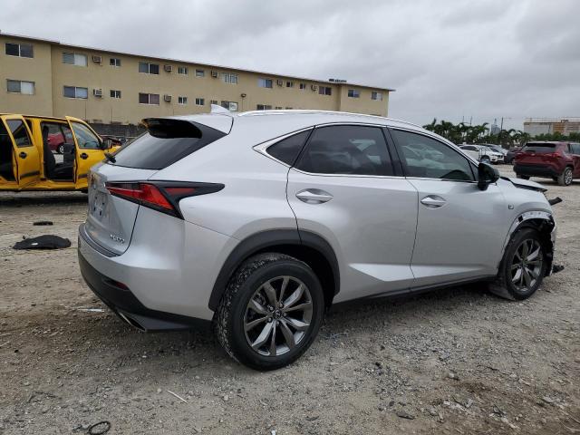 JTJYARBZ6K2152739 - 2019 LEXUS NX 300 BASE ვერცხლისფერი ფოტო 3