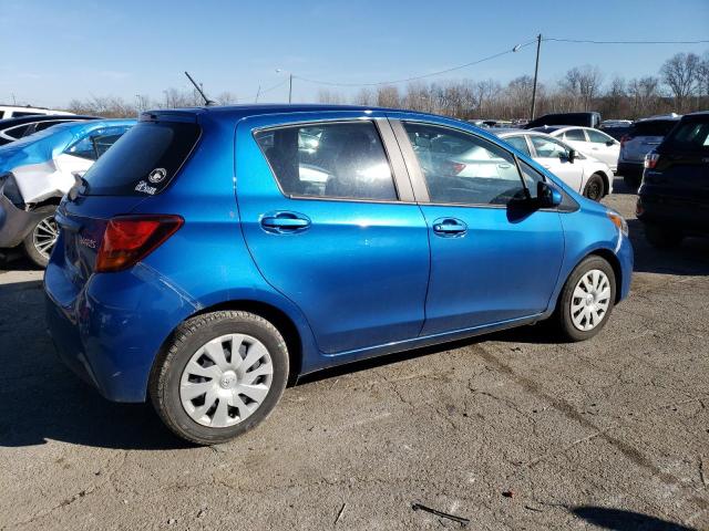 VNKKTUD32FA033541 - 2015 TOYOTA YARIS BLUE photo 3