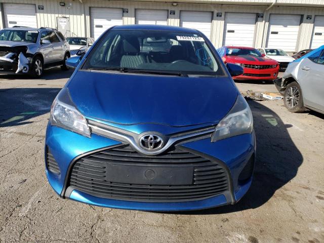 VNKKTUD32FA033541 - 2015 TOYOTA YARIS BLUE photo 5