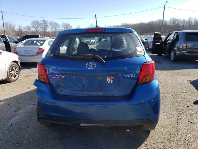 VNKKTUD32FA033541 - 2015 TOYOTA YARIS BLUE photo 6