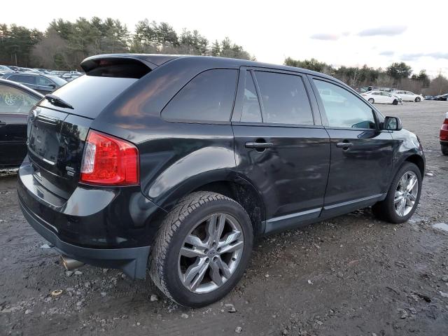 2FMDK4JC3DBC01290 - 2013 FORD EDGE SEL BLACK photo 3