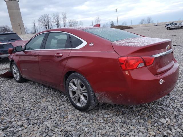 2G1115SL4F9143482 - 2015 CHEVROLET IMPALA LT RED photo 2