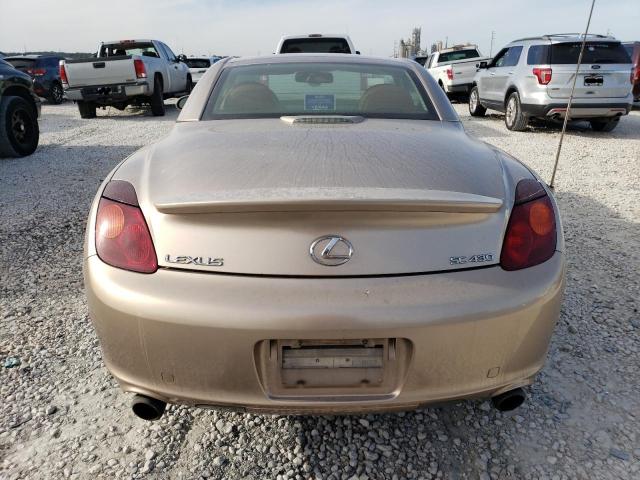 JTHFN48Y740055398 - 2004 LEXUS SC 430 GOLD photo 6