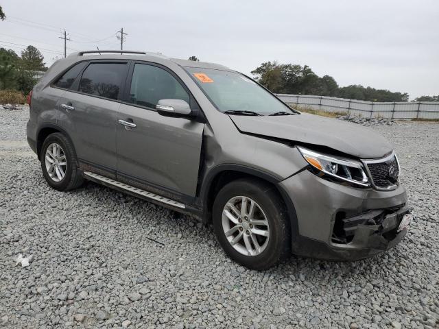 5XYKT3A66EG436552 - 2014 KIA SORENTO LX GRAY photo 4