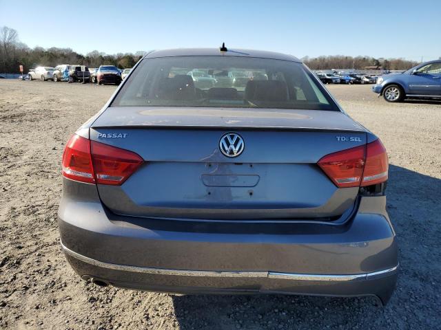 1VWCN7A39EC054254 - 2014 VOLKSWAGEN PASSAT SEL GRAY photo 6