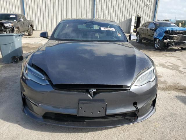 5YJSA1E63MF452735 - 2021 TESLA MODEL S GRAY photo 5