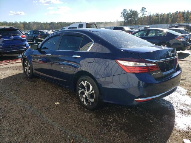 1HGCR2F39HA303219 - 2017 HONDA ACCORD LX BLUE photo 2