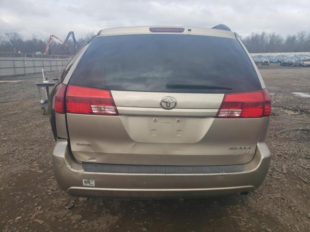 5TDZA23C44S187851 - 2004 TOYOTA SIENNA CE TAN photo 6