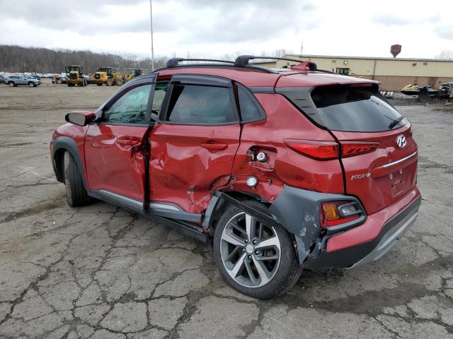 KM8K3CA51LU470137 - 2020 HYUNDAI KONA LIMITED RED photo 2