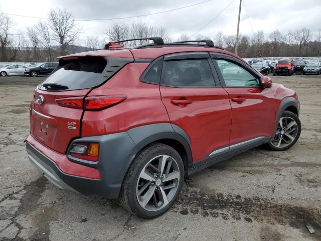 KM8K3CA51LU470137 - 2020 HYUNDAI KONA LIMITED RED photo 3