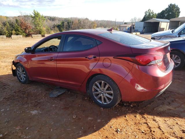 5NPDH4AE8EH458570 - 2014 HYUNDAI ELANTRA SE RED photo 2