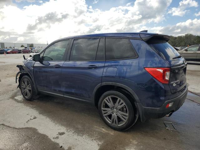 5FNYF7H53LB004107 - 2020 HONDA PASSPORT EXL BLUE photo 2
