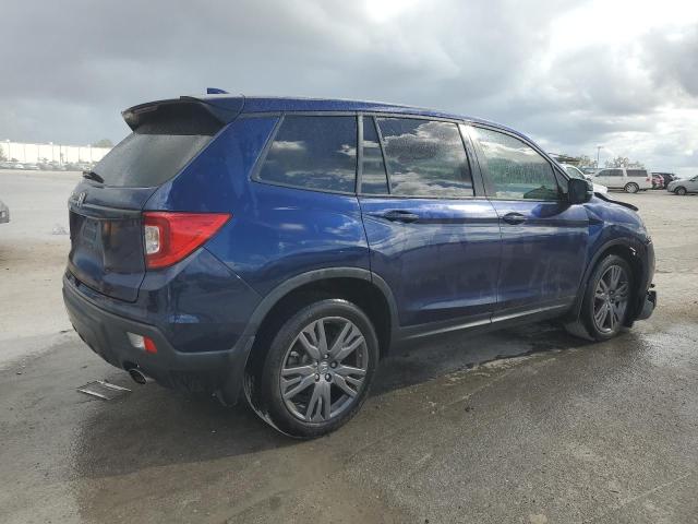 5FNYF7H53LB004107 - 2020 HONDA PASSPORT EXL BLUE photo 3