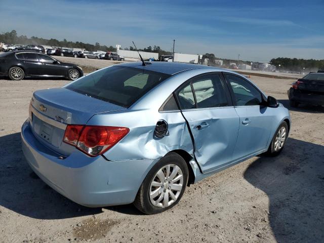 1G1PC5SH3B7135059 - 2011 CHEVROLET CRUZE LS TURQUOISE photo 3