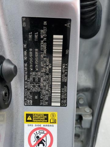 5TDJKRFH1GS504841 - 2016 TOYOTA HIGHLANDER XLE SILVER photo 14