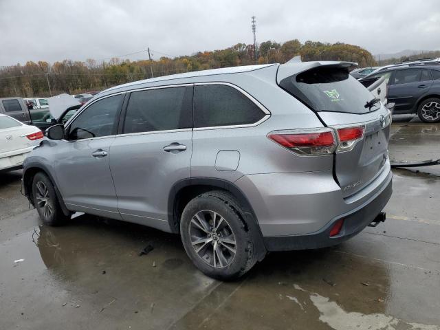5TDJKRFH1GS504841 - 2016 TOYOTA HIGHLANDER XLE SILVER photo 2
