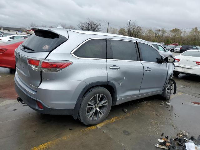 5TDJKRFH1GS504841 - 2016 TOYOTA HIGHLANDER XLE SILVER photo 3