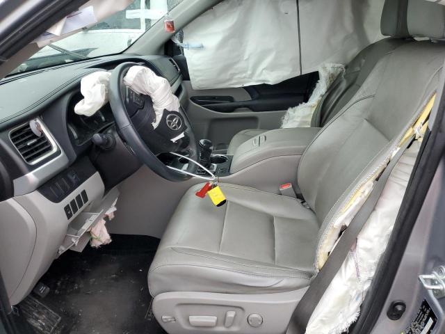 5TDJKRFH1GS504841 - 2016 TOYOTA HIGHLANDER XLE SILVER photo 7