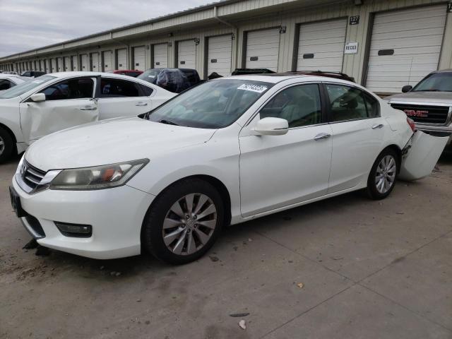 1HGCR2F82EA011743 - 2014 HONDA ACCORD EXL WHITE photo 1