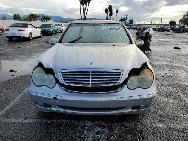 WDBRF61J02F140211 - 2002 MERCEDES-BENZ C 240 SILVER photo 5