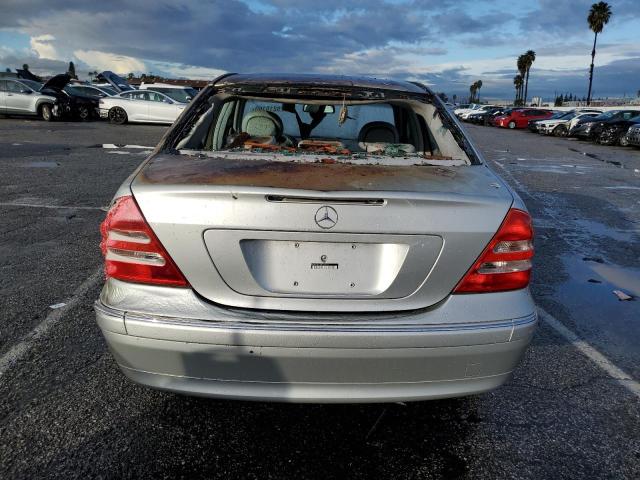 WDBRF61J02F140211 - 2002 MERCEDES-BENZ C 240 SILVER photo 6