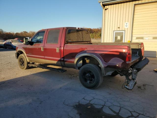 1FTSW21P25EB02912 - 2005 FORD F250 SUPER DUTY BURGUNDY photo 2