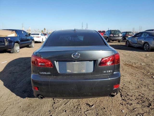 JTHBK262785061317 - 2008 LEXUS IS 250 GRAY photo 6