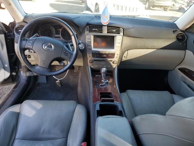 JTHBK262785061317 - 2008 LEXUS IS 250 GRAY photo 8