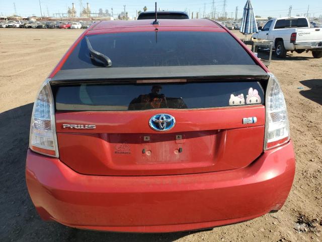 JTDKN3DU4B0266374 - 2011 TOYOTA PRIUS RED photo 6