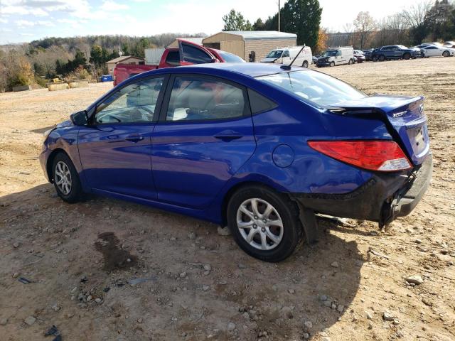 KMHCT4AE7DU509373 - 2013 HYUNDAI ACCENT GLS BLUE photo 2