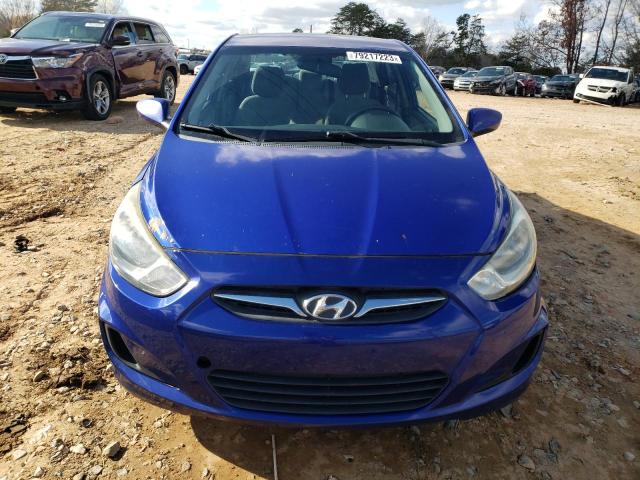 KMHCT4AE7DU509373 - 2013 HYUNDAI ACCENT GLS BLUE photo 5