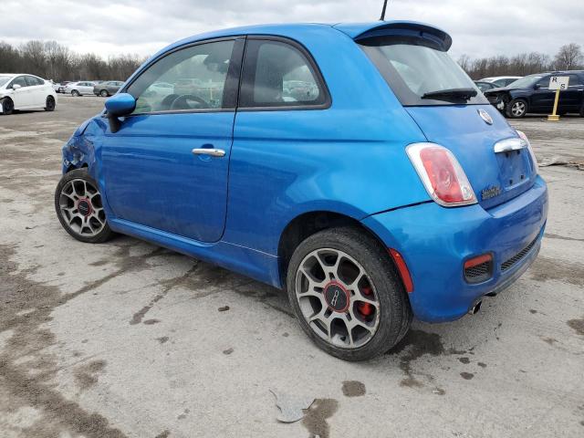 3C3CFFBR5FT647908 - 2015 FIAT 500 SPORT BLUE photo 2