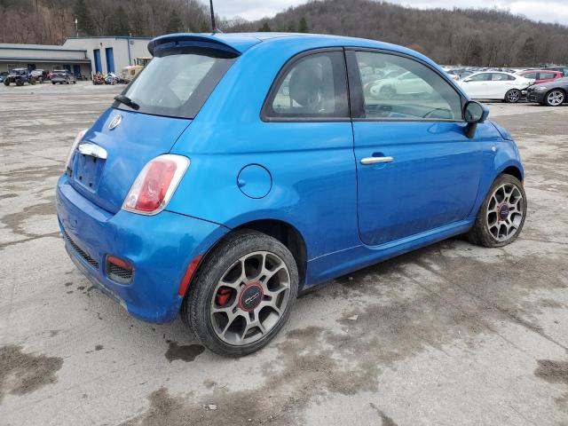 3C3CFFBR5FT647908 - 2015 FIAT 500 SPORT BLUE photo 3