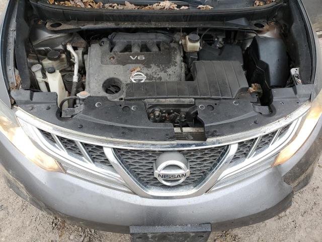 JN8AZ1MW0DW309845 - 2013 NISSAN MURANO S GRAY photo 12