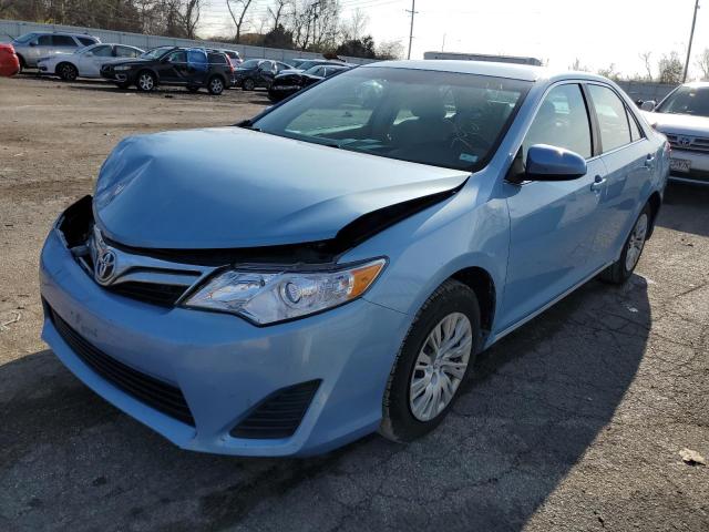 4T4BF1FKXDR284582 - 2013 TOYOTA CAMRY L BLUE photo 1