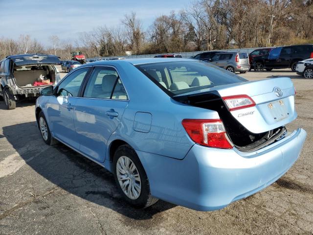 4T4BF1FKXDR284582 - 2013 TOYOTA CAMRY L BLUE photo 2