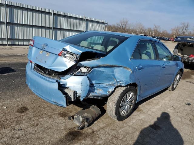 4T4BF1FKXDR284582 - 2013 TOYOTA CAMRY L BLUE photo 3